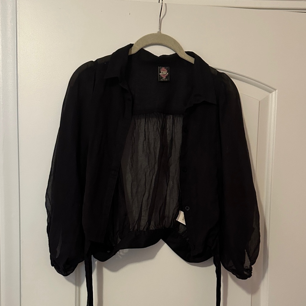 Free People sheer Black Women's Jacket